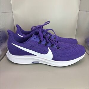 Nike Air Zoom Pegasus 36 Purple White Running Shoes BVT773-500 Mens Size 13